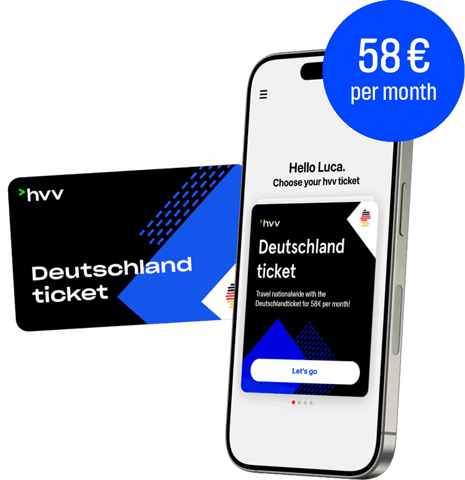 Cellphone with hvv Deutschlandticket